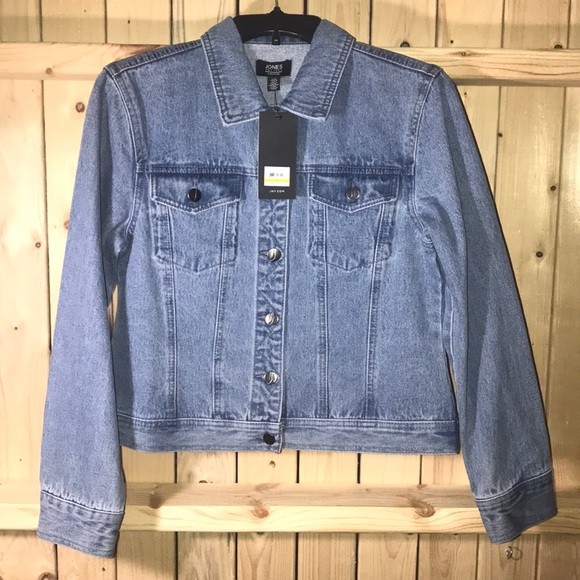 Jones New York | Jackets & Coats | Jones New York Denim Jacket Moby Wash Nwt | Poshmark